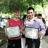 Center Interns Receive College Citations : On May 30, 2008, Ms. Elena Endrukaite and Mr. Jussle Del Rosario received Departmental Citations in genetics and molecular and cell biology.  Both students were undergraduate interns in the Center of Excellence in Nutritional Genomics working under the supervision of Center scientist, Dr. Alfredo Galvez.  Elena was one of thirteen students to receive the citation in genetics and Jussle was one of 24 to receive the citation in Molecular and Cell Biology.  The Departmental Citations for Outstanding Performance are awarded to students who have achieved academic excellence in their majors and participated in an independent research project. Students must be nominated by faculty members in their major to be considered for the award. Nominees are then reviewed and selected by the University Committee on Undergraduate Scholarships, Honors and Prizes, based their academic record and supporting letters from their research professor.  Congratulations, Elena and Jussle.